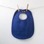 Whale Baby Bib With Snaps - Baby Boy Shower Gift